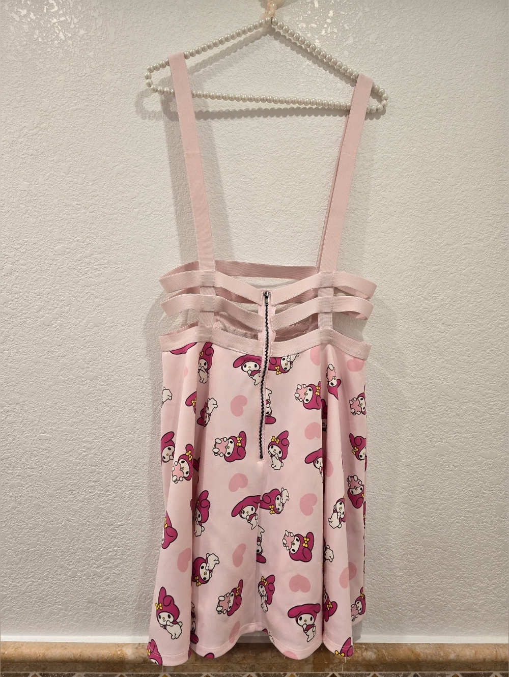 My Melody strappy suspender skirt Pink L - Picture 4 of 9
